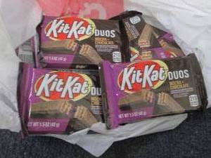 12- 1.5 oz Kit Kats Duos...