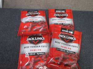 4- 5.6 oz Jack Links Beef Tender Cu...
