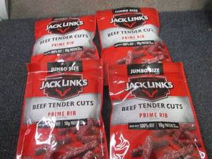 4- 5.6 oz Jack Links Beef Tender Cu...