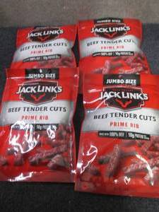 4- 5.6 oz Jack Links Beef Tender Cu...