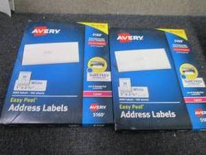 2 Avery Easy Peel Laser Address Lab...