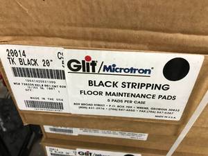 lot 26 image: GLIT MICROTRON BLACK FLOOR STRIPPING PADS