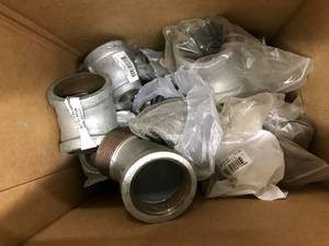 lot 74 image: GALVENIZED PLUMBING FITTINGS