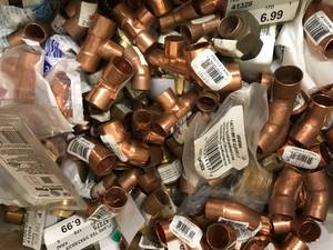 lot 91 image: COPPER PLUMBING FITTINGS