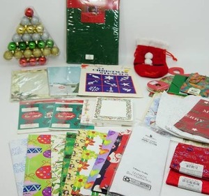 Seasonal Holiday Christmas Tree Table Decor Wrap...
