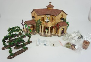 lot 51 image: Dept. 56 The Original Snow Village Collection Chateau Valley Winery, #799926, Introduced May 2007 Retired December 2009.
