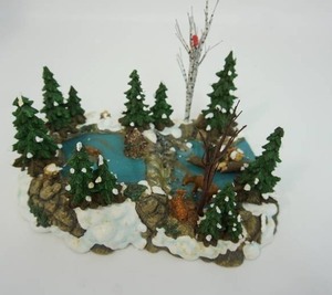 lot 57 image: Department 56 The Original Snow Village Collection Accessory Mill Creek Pond #56.52671 Year 1997