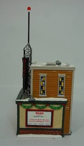lot 71 image: Department 56 The Original Snow Village Collection WSNO Radio #56.55010 Year 1999