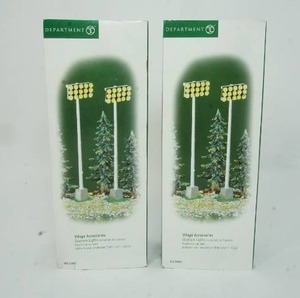 lot 87 image: Department 56 The Original Snow Village Collection Accessories Stadium Lights #56.52845 Year 2004...