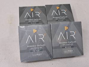 Lot of (4) ADX Labs Air2 Bluetooth Wireless Earbuds (New in Box)