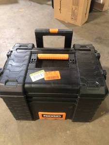 RIDGID 22 in. Pro Gear Cart Tool Box in Black  Customer Returns See Pictures