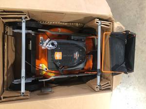 YARDMAX 21 in. 170cc 3-in-1 Gas Walk Behind Push Lawn Mower with High Rear Wheels   Customer Returns See Pictures