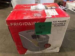 Frigidaire 26 lbs. Freestanding Ice Maker in Silver  Customer Returns See Pictures