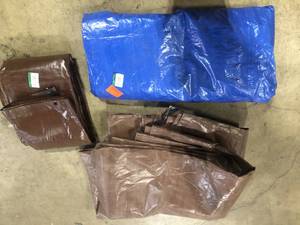 Lot of Assorted Tarps Customer Returns See Pictures