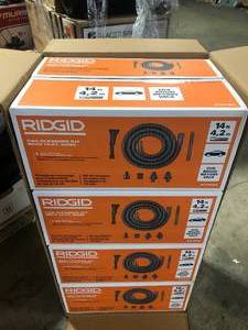 Lot of RIDGID 1-14 in. Car Cleaning Accessory Kit with 14-ft Hose for RIDGID WetDry Shop Vacuums   Customer Returns See Pictures