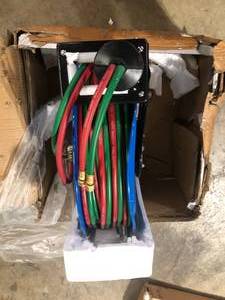 Cyclone Pneumatic 100 ft. Professional Dual-Hose Welding Reel Customer Returns See Pictures