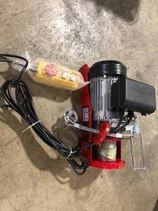 VEVOR 880 lbs. Electric Chain Hoist 850 Watt Electric Steel Wire Winch with 14 ft. Wired Remote Control for Garage Warehouse   Customer Returns See Pictures