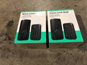 Lot of 2 Wyze Smart Lock, Fingerprint Keyless Entry, Bluetooth Deadbolt Replacement, In-App Monitoring and Scheduled Access  Customer Returns See Pictures