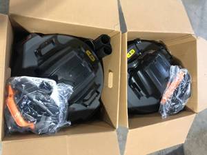 Lot of 2 RIDGID 16 Gallon 5.0 Peak HP NXT WetDry Shop Vacuum with Filter, Locking Hose and Accessories Customer Returns See Pictures