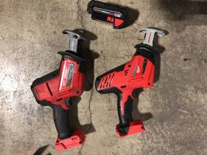 Lot of 2 Milwaukee M18 18V Lithium-Ion Cordless HACKZALL Reciprocating Saw (Tool-Only)  Customer Returns See Pictures
