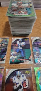 lot 99 image: 1999 Upper Deck Ionix Football Set of 90 Cards - Favre, Manning, Smith, Elway, Sanders With Rookie Cards of Culpepper, Mcnabb & More.