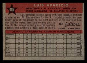 lot 3 image: 1958 Topps All Star Luis Aparicio #483