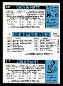 lot 21 image: 1980 Topps Kareem Abdul-Jabbar #8