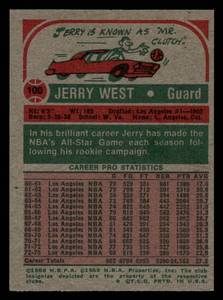 lot 27 image: 1973 Topps Jerry West #100