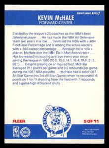 lot 31 image: 1987 Fleer Sticker Kevin McHale #5