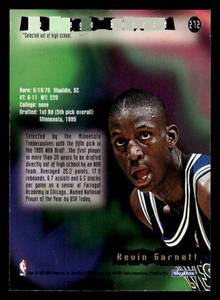 lot 38 image: 1995 NBA Hoops Kevin Garnett Rookie Card #272