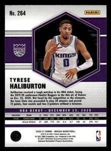 lot 41 image: 2020 Mosaic Tyrese Haliburton Rookie Card #264
