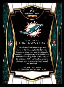lot 104 image: 2020 Select Tua Tagovailoa Rookie Card #145