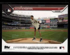 lot 134 image: 2023 Topps Now Victor Wembanyama Rookie Card #472