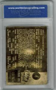 lot 61 image: WCG 10 2001 Fleer 23KT Gold Wilt Chamberlain 1962 Fleer 40th Anniversary