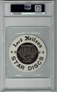 lot 66 image: PSA 8 1970 Mister Softee LTD Elvis Presley #18 - Lord Neilson Star Discs