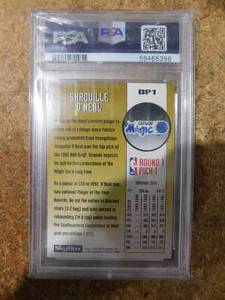lot 142 image: PSA 7 1992 Skybox Draft Pick Shaquille ONeal Rookie Card #DP1
