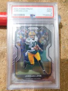 lot 159 image: PSA 9 2020 Prizm Jordan Love Rookie Card #363