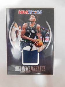 lot 164 image: 2023 NBA Hoops Rookie Remembrance Jersey Anthony Edwards #RR-ANT