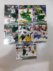 lot 165 image: 2023-24 Upper Deck Series 1 Minnesota Wild Team Set