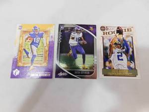 lot 170 image: (3) 2020 Justin Jefferson Rookie Cards LK