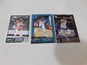 lot 172 image: (3) 2020 Anthony Edwards Rookie Cards LK