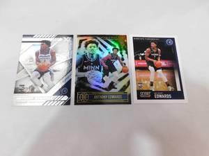 lot 173 image: (3) 2020 Anthony Edwards Rookie Cards LK