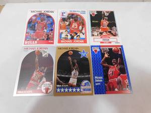 lot 176 image: (6) Michael Jordan Cards - Awesome Lot