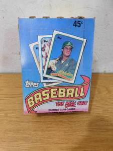 lot 187 image: 1989 Topps Baseball Wax Box 36 Unopend Packs