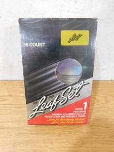 lot 189 image: 1991 Leaf Baseball Series 1 Sealed Box 36 Packs