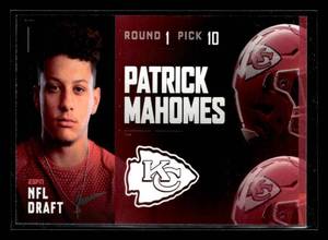lot 75 image: 2017 ESPN NFL Draft Patrick Mahomes Rookie