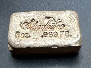 lot 11 image: 5oz .999 Silver Bar