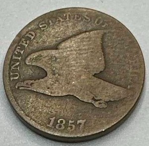 lot 21 image: 1857 Flying Eagle Cent