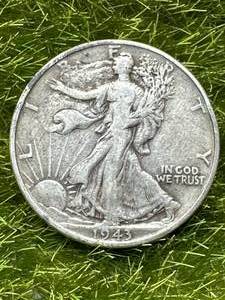 lot 26 image: 1943 Walking Liberty Half Dollar