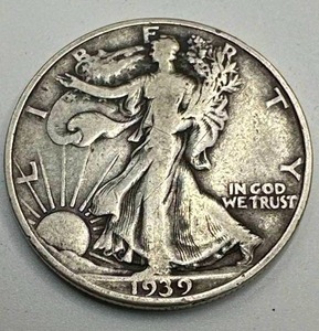 lot 46 image: 1939 Walking Liberty Half Dollar
